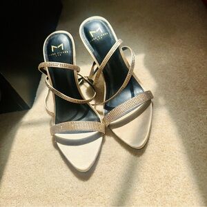 Marc Fisher Metallic Strappy Heels